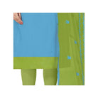 Generic Women's Modal Silk Unstitched Salwar - Suit Material With Dupatta (Sky Blue, 2 Mtr) - ElegantAlpha