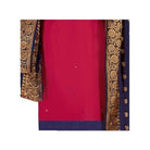 Generic Women's Slub Cotton Unstitched Salwar - Suit Material With Dupatta (Magenta, 2 Mtr) - ElegantAlpha