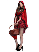 Gothic Red Riding Hood Cosplay Costume - ElegantAlpha®