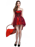 Gothic Red Riding Hood Cosplay Costume - ElegantAlpha®