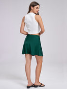 High waist elastic solid color skirt - ElegantAlpha®