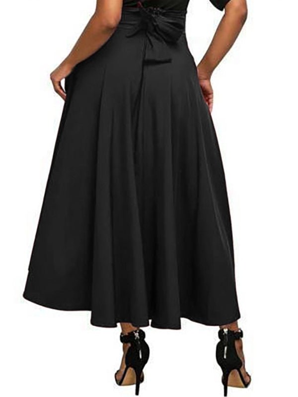 High Waist Lace Up Skirt - ElegantAlpha®