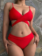 high waist strappy bikini - ElegantAlpha