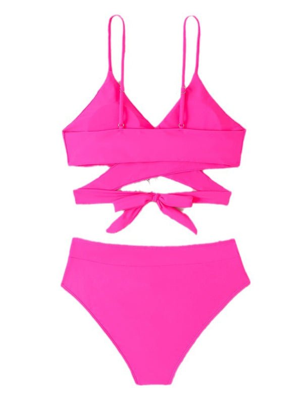 high waist strappy bikini - ElegantAlpha