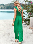 High waist suspender wide leg pants jumpsuit - ElegantAlpha