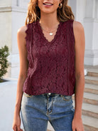 Hollow Lace Knitted Top - ElegantAlpha