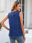 Hollow Lace Knitted Top - ElegantAlpha