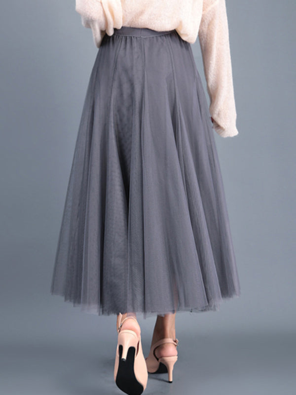 A - Line Skirt Mid Length Skirt - ElegantAlpha®