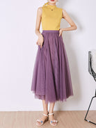 A - Line Skirt Mid Length Skirt - ElegantAlpha®