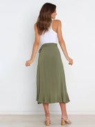 Irregular Cover Hip Solid Color Skirt - ElegantAlpha®