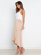 Irregular Cover Hip Solid Color Skirt - ElegantAlpha®