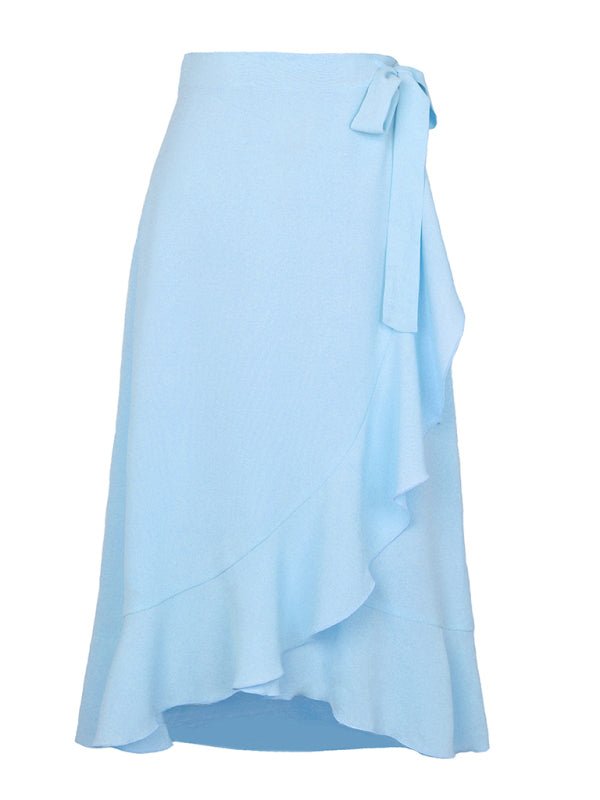 Irregular Cover Hip Solid Color Skirt - ElegantAlpha®