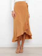 Irregular Cover Hip Solid Color Skirt - ElegantAlpha®