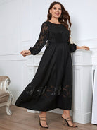 Knee length lace long sleeve dress - ElegantAlpha