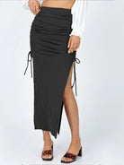 knitted slit slim fit hip skirt - ElegantAlpha®