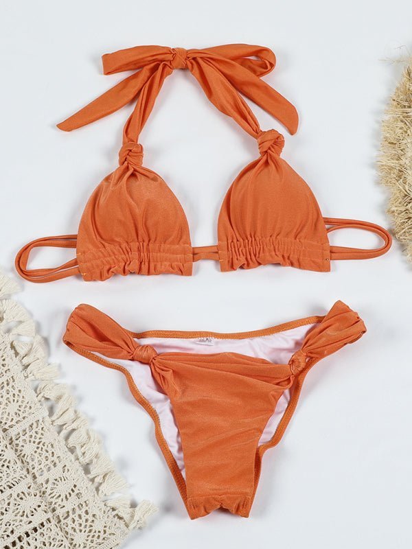 Knotted strap bikini - ElegantAlpha