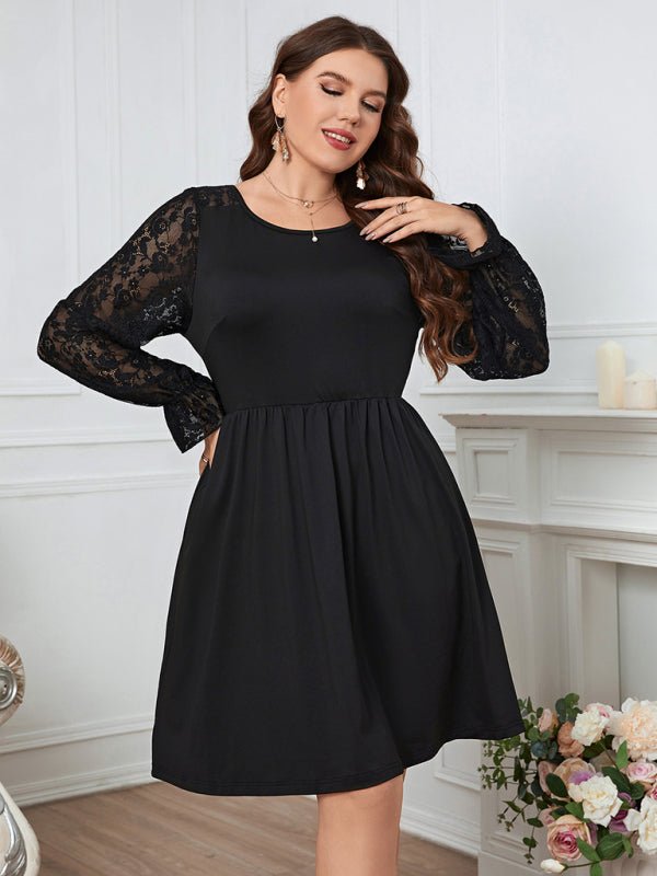 Lace Elegant Plus Size Dress - ElegantAlpha