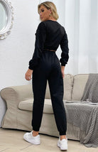 Ladies Fashion Hollow Sports Casual Suit - ElegantAlpha®