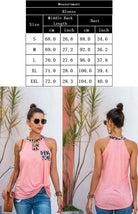 Leopard Stitching Hanging Neck Vest Pocket Sling Top - ElegantAlpha®