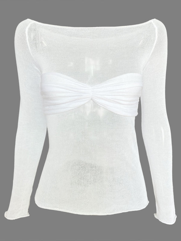 Lightweight Neck T - Shirt Top - ElegantAlpha®