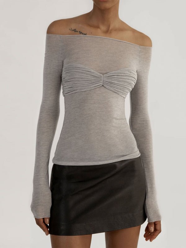 Lightweight Neck T - Shirt Top - ElegantAlpha®