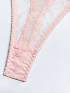 Lingerie - Lace Feather Four - piece Set - ElegantAlpha