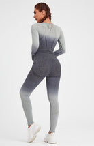 Long Sleeve Gradient Yoga Set - ElegantAlpha®