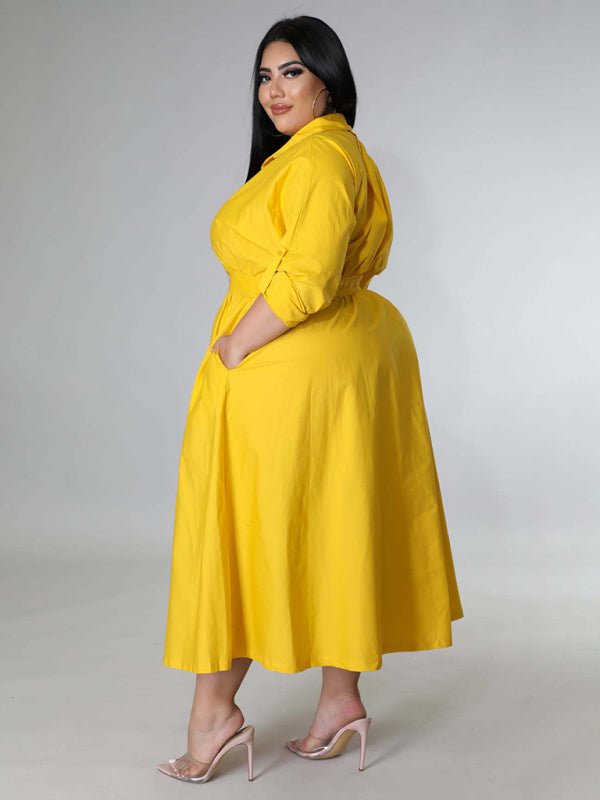 Long Sleeve Shirt Dresses - ElegantAlpha