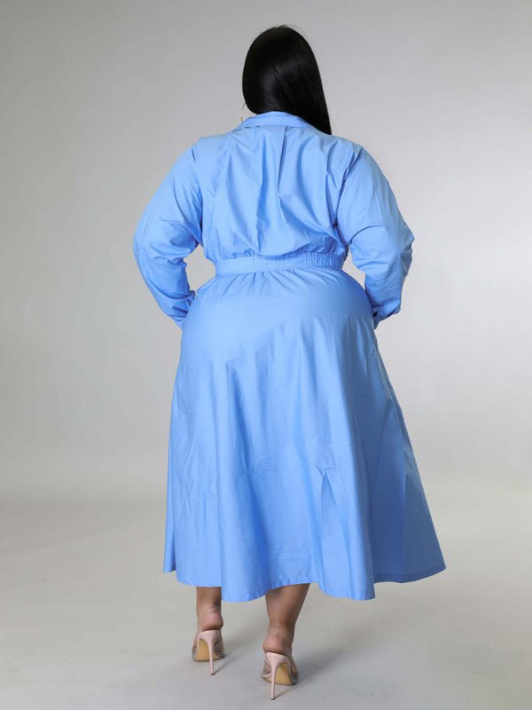 Long Sleeve Shirt Dresses - ElegantAlpha