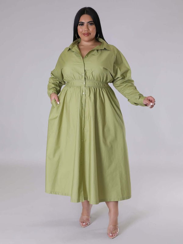 Long Sleeve Shirt Dresses - ElegantAlpha