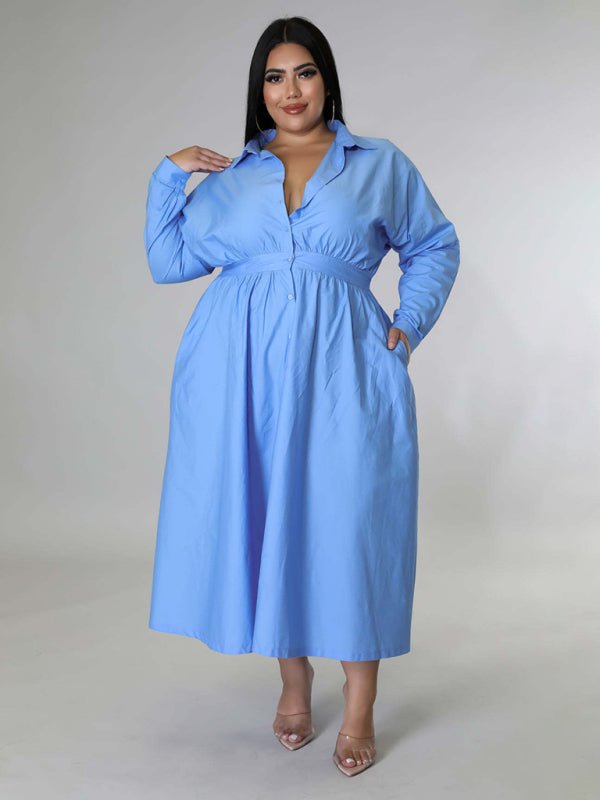 Long Sleeve Shirt Dresses - ElegantAlpha