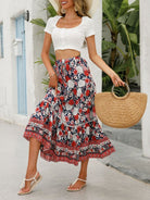 Maxi Cotton Bohemian Beach Resort Skirt - ElegantAlpha®