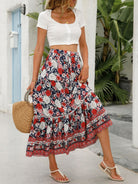 Maxi Cotton Bohemian Beach Resort Skirt - ElegantAlpha®