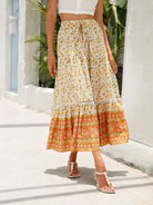 Maxi Cotton Bohemian Beach Resort Skirt - ElegantAlpha®