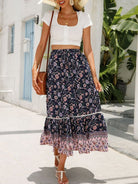 Maxi Cotton Bohemian Beach Resort Skirt - ElegantAlpha®