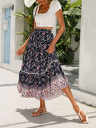 Maxi Cotton Bohemian Beach Resort Skirt - ElegantAlpha®