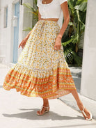 Maxi Cotton Bohemian Beach Resort Skirt - ElegantAlpha