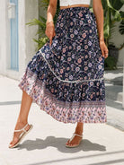 Maxi Cotton Bohemian Beach Resort Skirt - ElegantAlpha