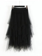 Mesh high waist mid - length fairy skirt - ElegantAlpha®