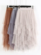 Mesh high waist mid - length fairy skirt - ElegantAlpha®