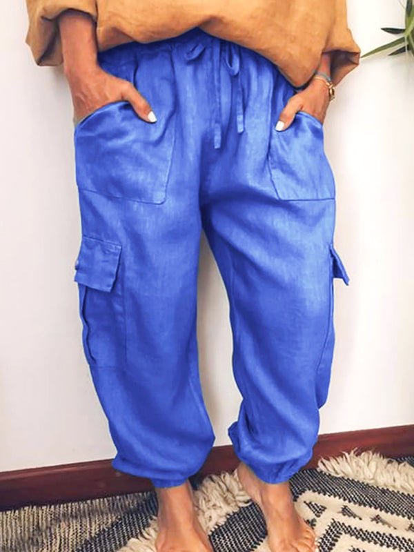 New Pocket Casual Pants Lace-Up Pants. - ElegantAlpha®