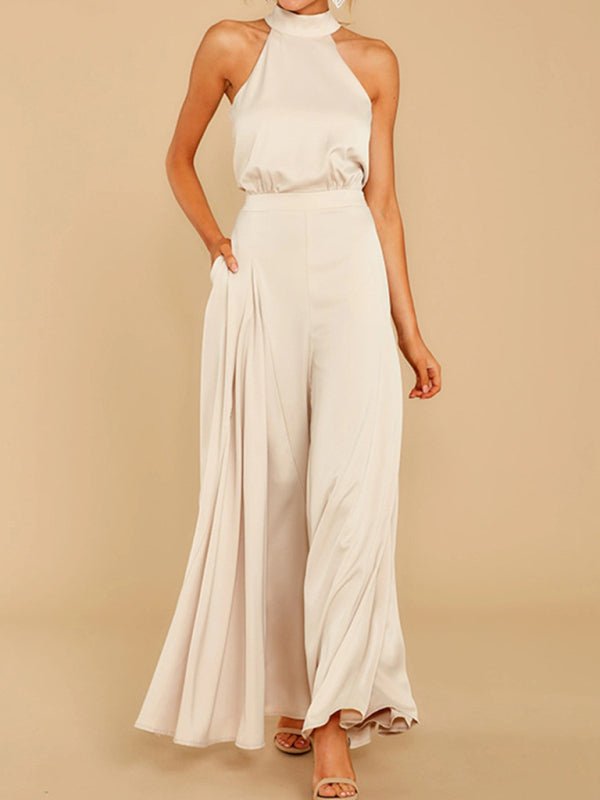 Off - the - shoulder high - waist jumpsuit - ElegantAlpha