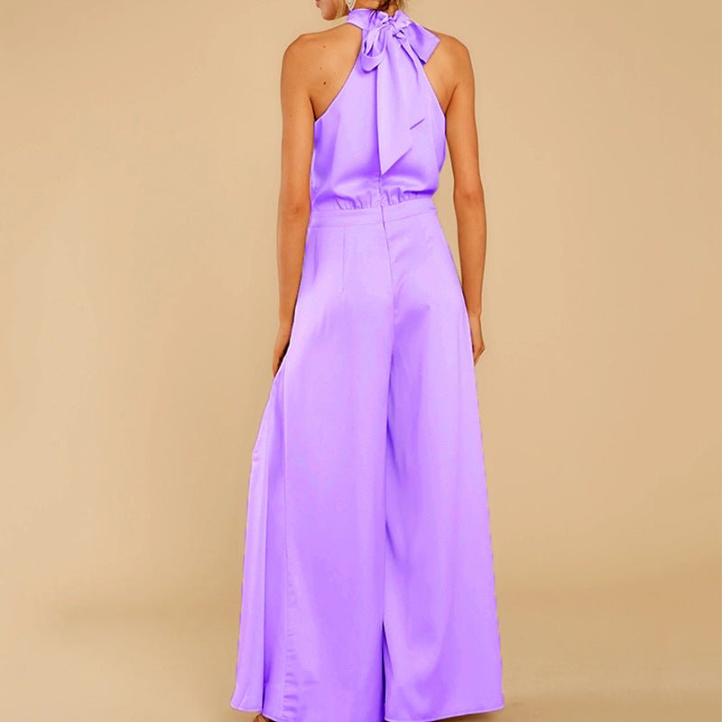 Off - the - shoulder high - waist jumpsuit - ElegantAlpha