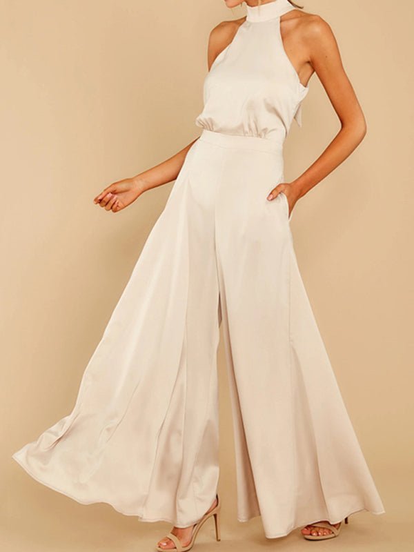 Off - the - shoulder high - waist jumpsuit - ElegantAlpha