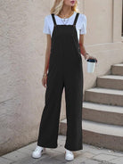 One - piece suspender straight trousers - ElegantAlpha