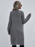 Open Knit Long Sleeve Cardigan - ElegantAlpha®