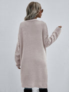 Open Knit Long Sleeve Cardigan - ElegantAlpha®