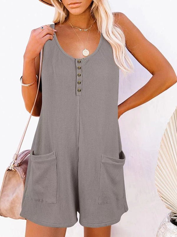 Pocket Vest Jumpsuit - ElegantAlpha®