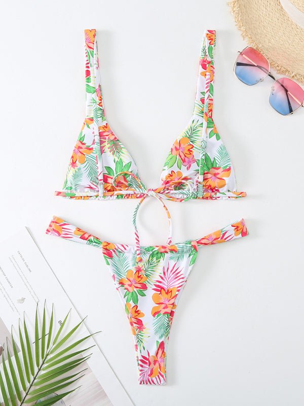 Printed backless bikini - ElegantAlpha®