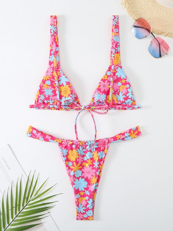 Printed backless bikini - ElegantAlpha®